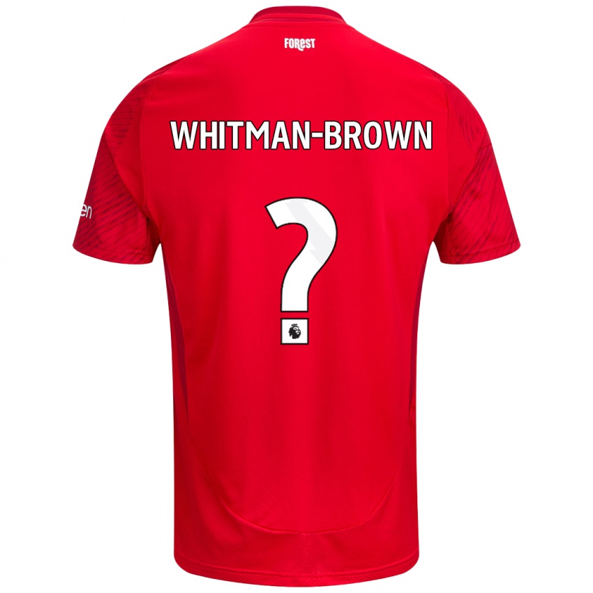 Niño Camiseta Chae Whitman-Brown #0 Rojo Blanco 1ª Equipación 2024/25 La Camisa Perú