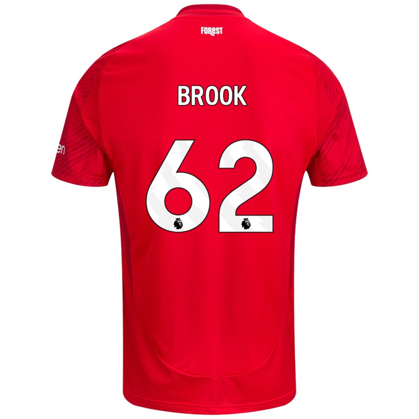 Niño Camiseta Will Brook #62 Rojo Blanco 1ª Equipación 2024/25 La Camisa Perú