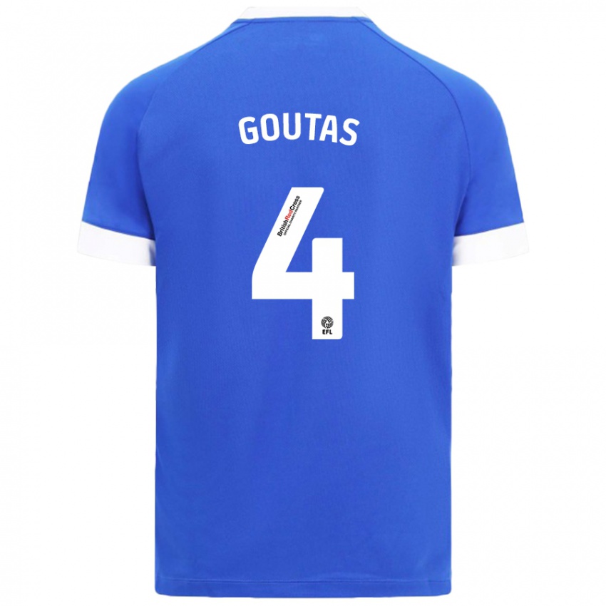 Niño Camiseta Dimitrios Goutas #4 Azul Cielo 1ª Equipación 2024/25 La Camisa Perú