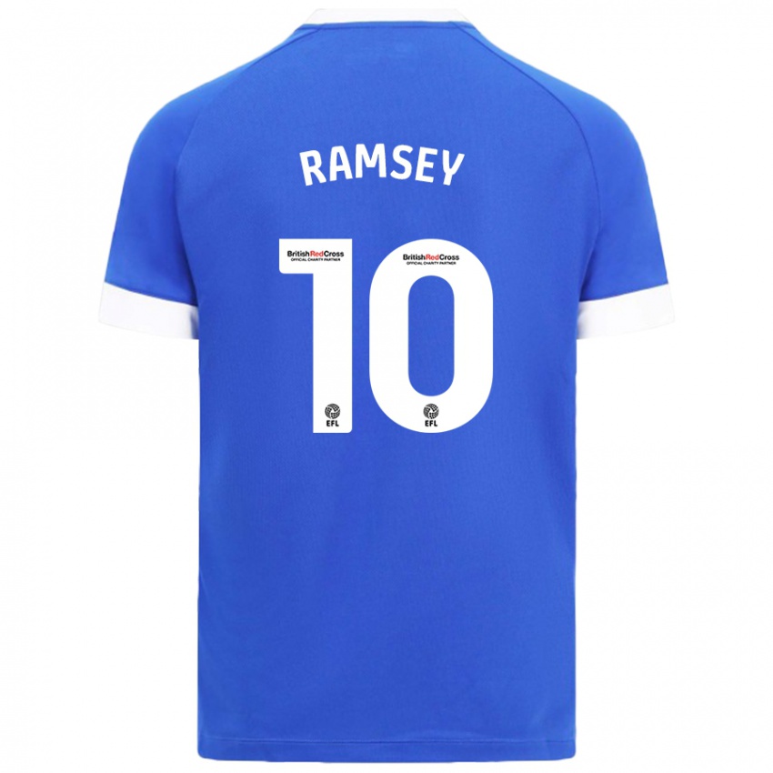 Niño Camiseta Aaron Ramsey #10 Azul Cielo 1ª Equipación 2024/25 La Camisa Perú