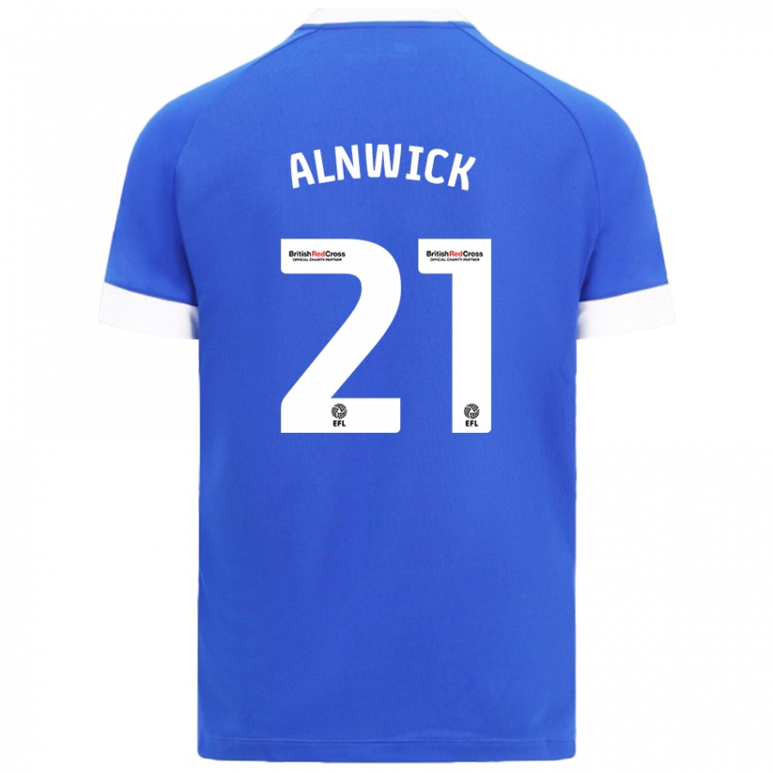 Niño Camiseta Jak Alnwick #21 Azul Cielo 1ª Equipación 2024/25 La Camisa Perú