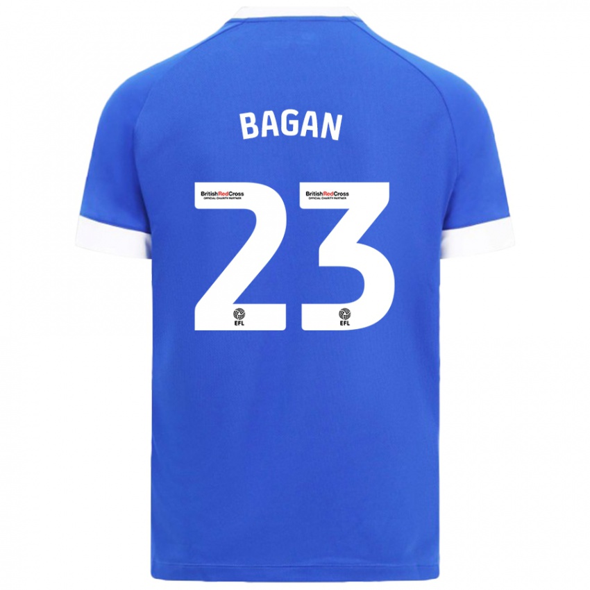 Niño Camiseta Joel Bagan #23 Azul Cielo 1ª Equipación 2024/25 La Camisa Perú