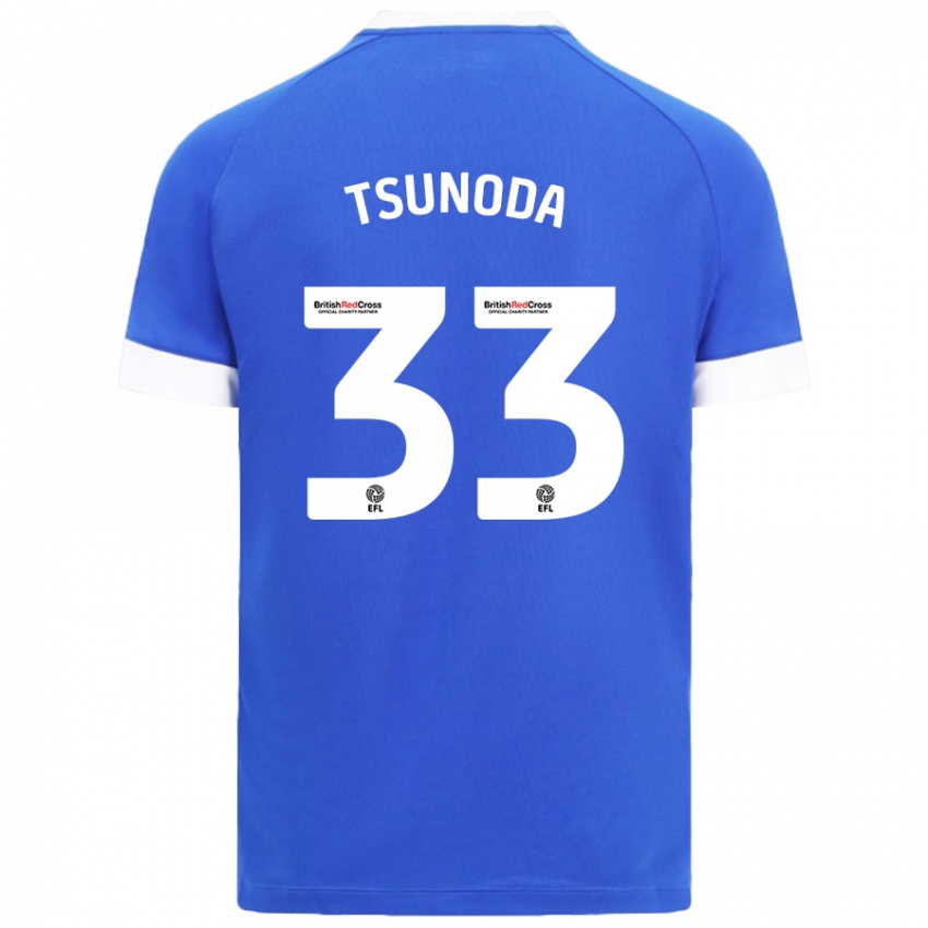 Niño Camiseta Ryotaro Tsunoda #33 Azul Cielo 1ª Equipación 2024/25 La Camisa Perú