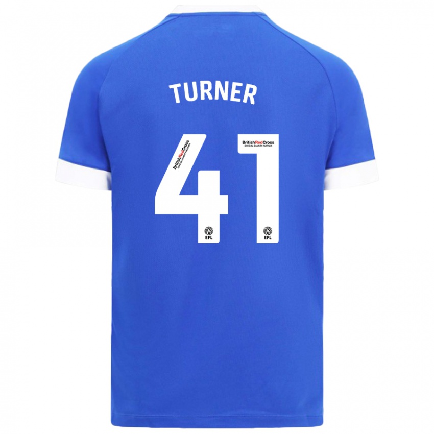 Niño Camiseta Matthew Turner #41 Azul Cielo 1ª Equipación 2024/25 La Camisa Perú