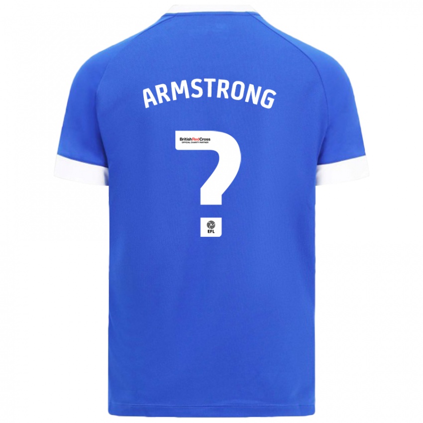 Niño Camiseta Luke Armstrong #0 Azul Cielo 1ª Equipación 2024/25 La Camisa Perú