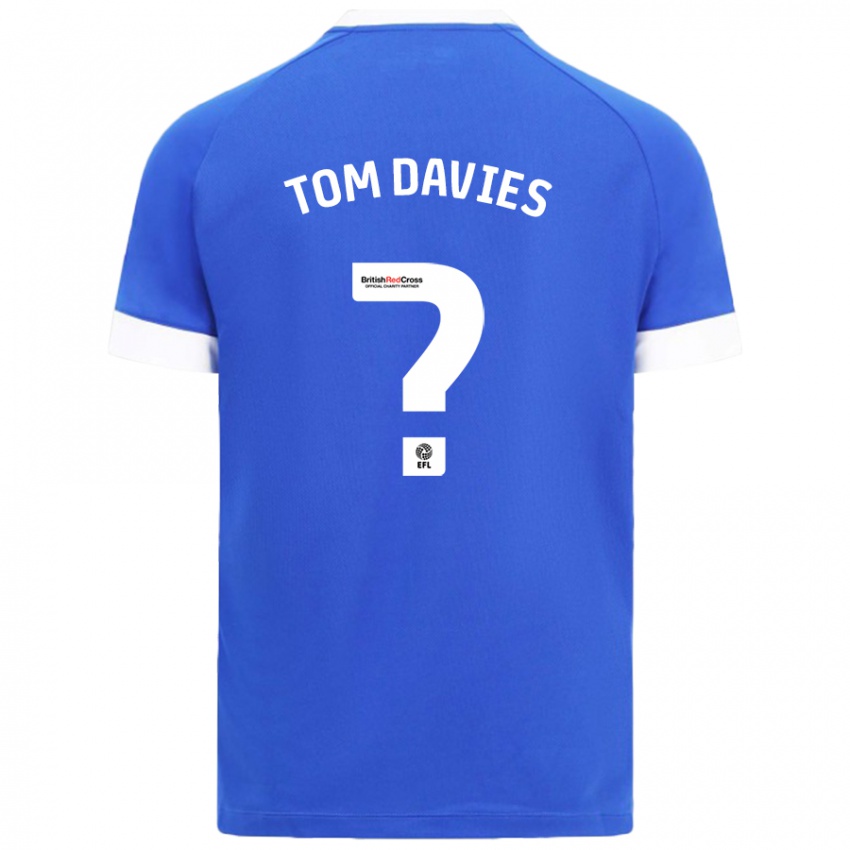 Niño Camiseta Tom Davies #0 Azul Cielo 1ª Equipación 2024/25 La Camisa Perú