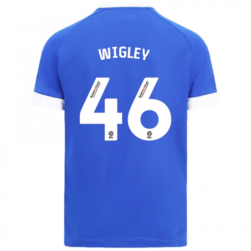 Niño Camiseta Morgan Wigley #46 Azul Cielo 1ª Equipación 2024/25 La Camisa Perú