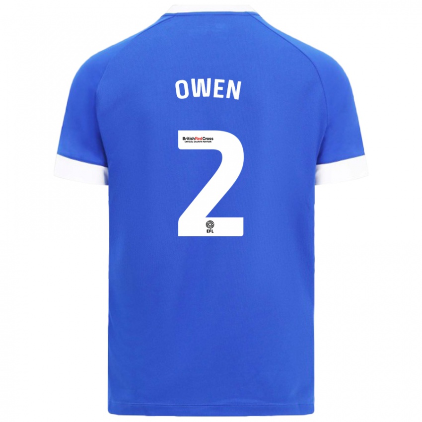 Niño Camiseta Lisa Owen #2 Azul Cielo 1ª Equipación 2024/25 La Camisa Perú