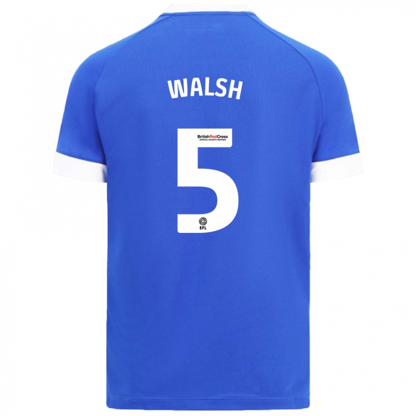 Niño Camiseta Siobhan Walsh #5 Azul Cielo 1ª Equipación 2024/25 La Camisa Perú