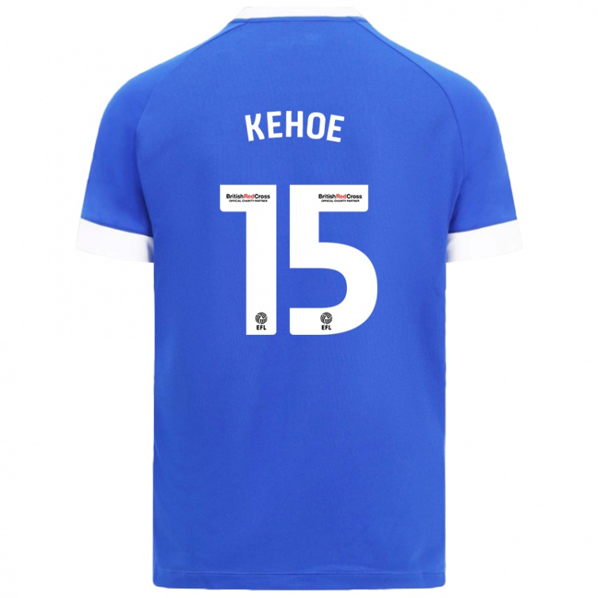 Niño Camiseta Molly Kehoe #15 Azul Cielo 1ª Equipación 2024/25 La Camisa Perú