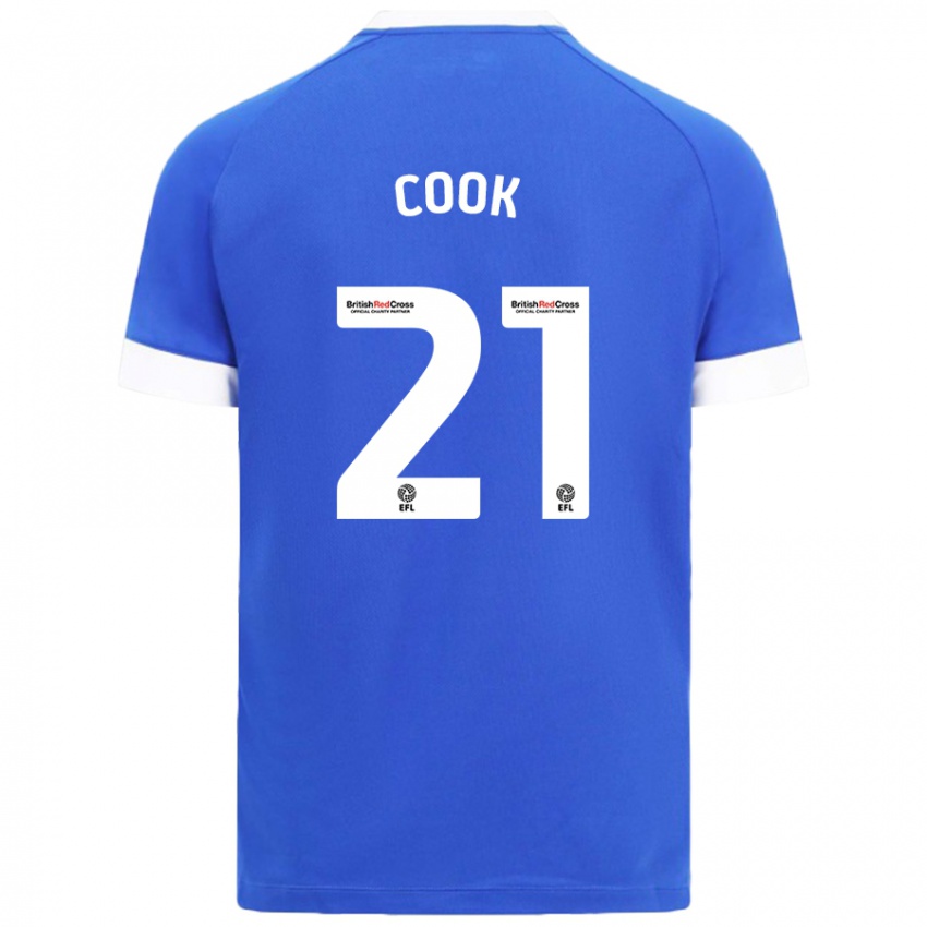 Niño Camiseta Mikayla Cook #21 Azul Cielo 1ª Equipación 2024/25 La Camisa Perú