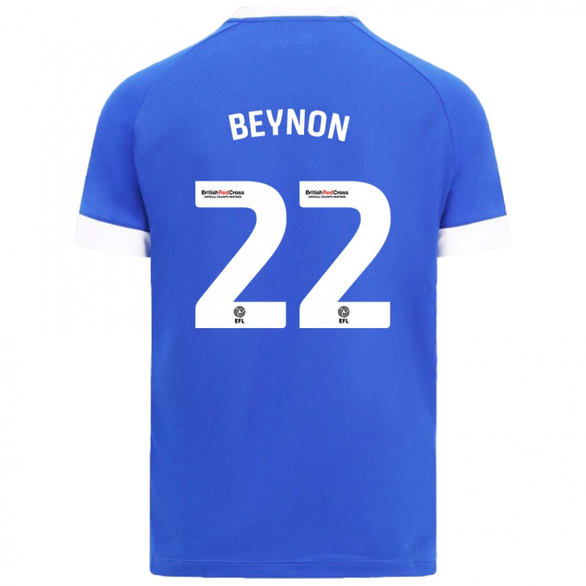 Niño Camiseta Emma Beynon #22 Azul Cielo 1ª Equipación 2024/25 La Camisa Perú