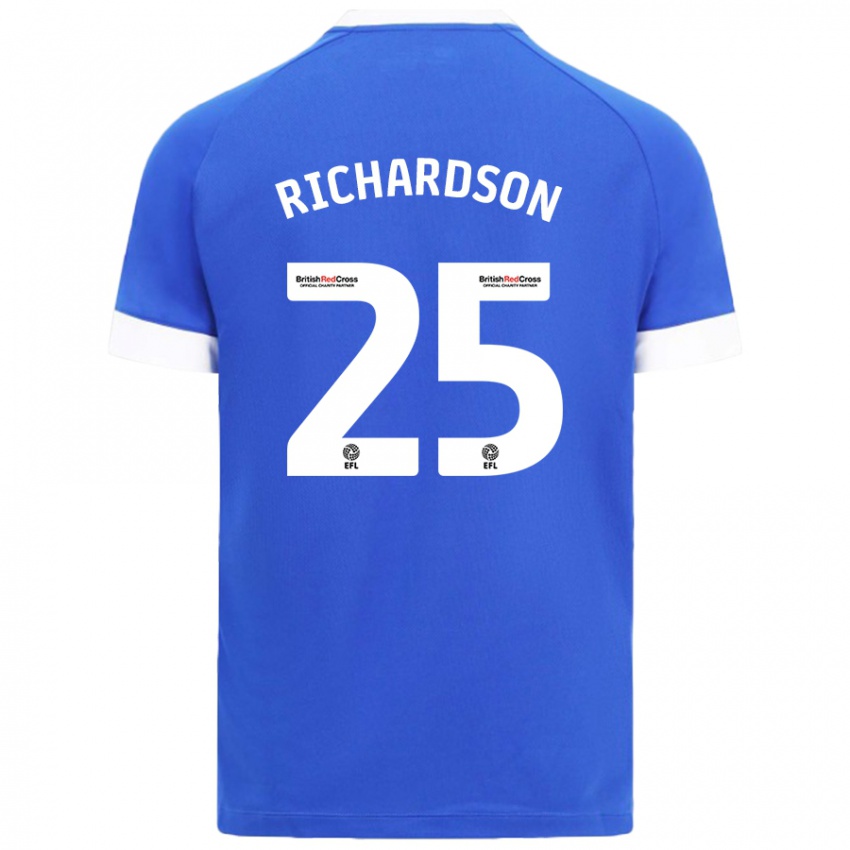 Niño Camiseta Tija Richardson #25 Azul Cielo 1ª Equipación 2024/25 La Camisa Perú