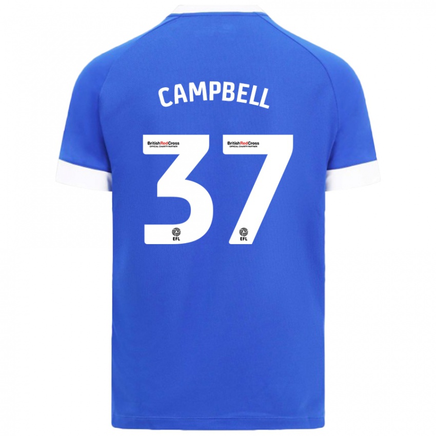 Niño Camiseta Vontae Daley-Campbell #37 Azul Cielo 1ª Equipación 2024/25 La Camisa Perú