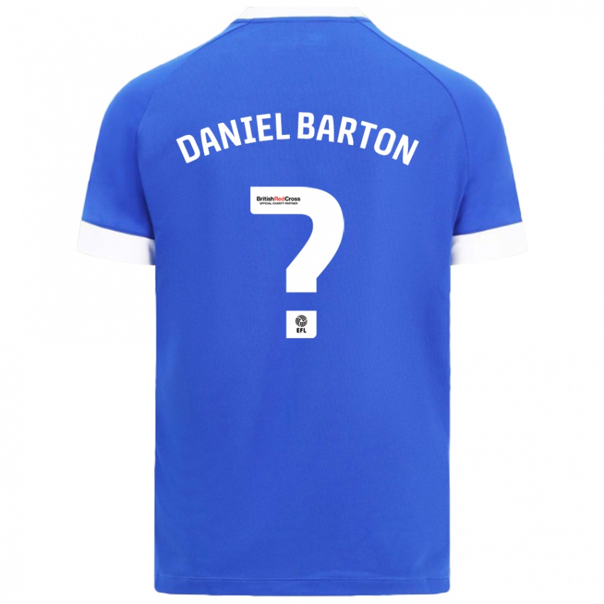 Niño Camiseta Daniel Barton #0 Azul Cielo 1ª Equipación 2024/25 La Camisa Perú