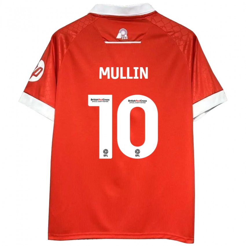 Niño Camiseta Paul Mullin #10 Rojo Blanco 1ª Equipación 2024/25 La Camisa Perú