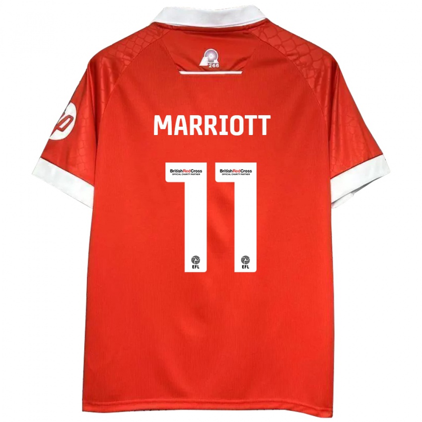 Niño Camiseta Jack Marriott #11 Rojo Blanco 1ª Equipación 2024/25 La Camisa Perú