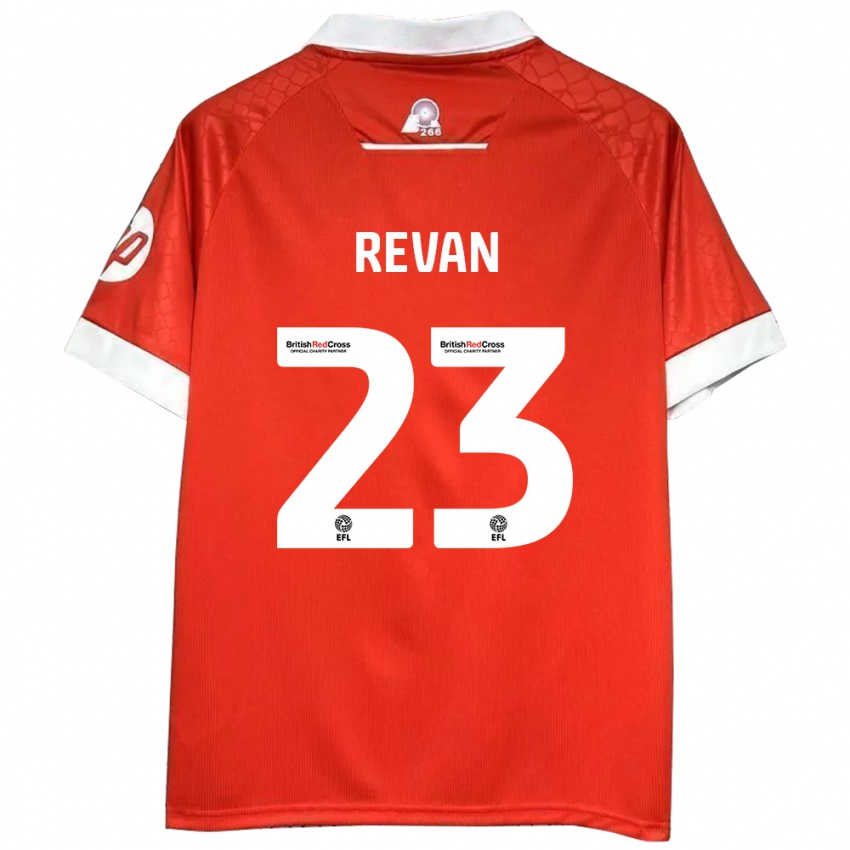 Niño Camiseta Sebastian Revan #23 Rojo Blanco 1ª Equipación 2024/25 La Camisa Perú