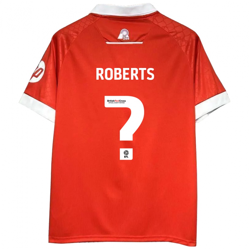 Niño Camiseta Hari Roberts #0 Rojo Blanco 1ª Equipación 2024/25 La Camisa Perú