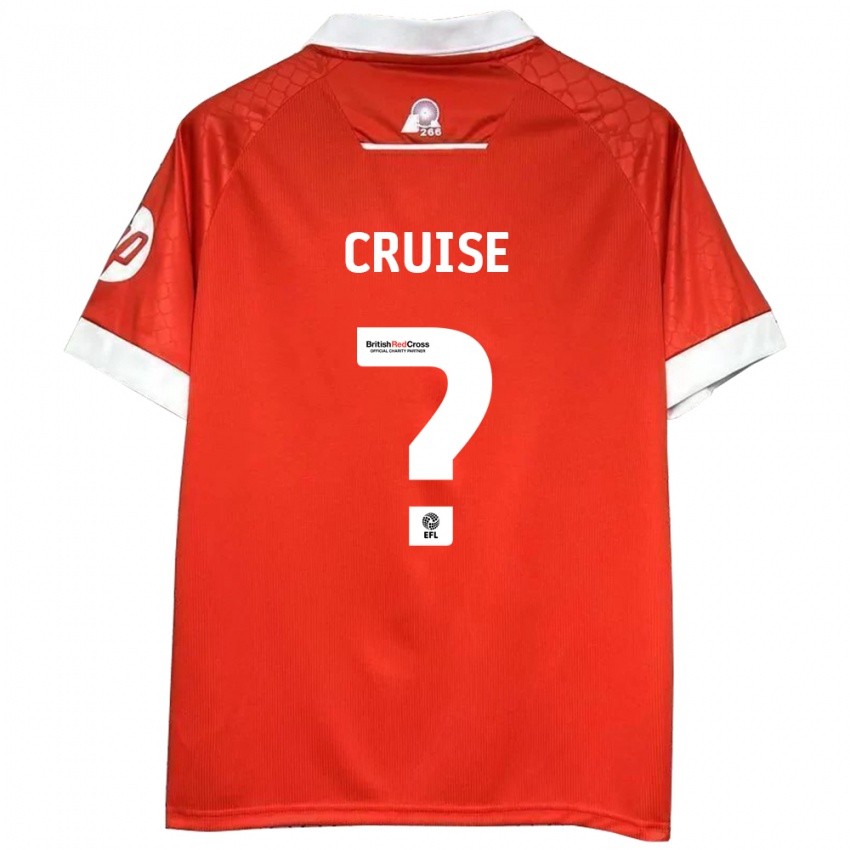 Niño Camiseta George Cruise #0 Rojo Blanco 1ª Equipación 2024/25 La Camisa Perú