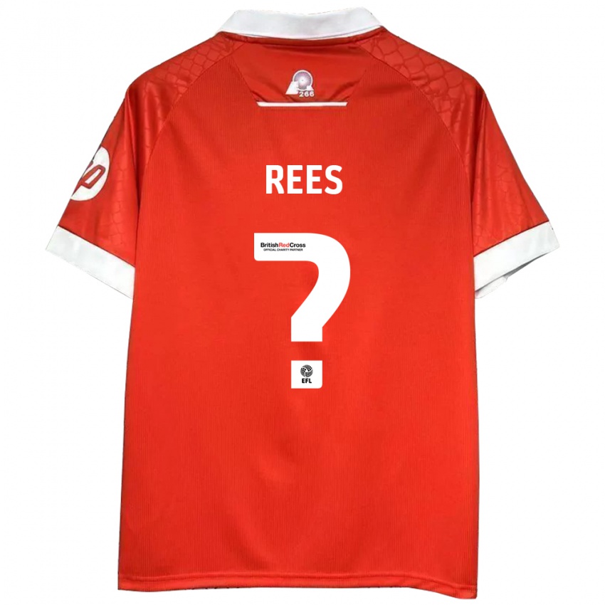 Niño Camiseta Joe Rees #0 Rojo Blanco 1ª Equipación 2024/25 La Camisa Perú