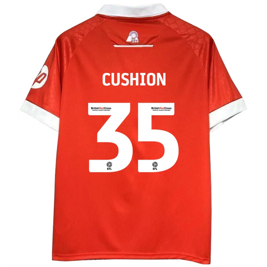 Niño Camiseta Owen Cushion #35 Rojo Blanco 1ª Equipación 2024/25 La Camisa Perú