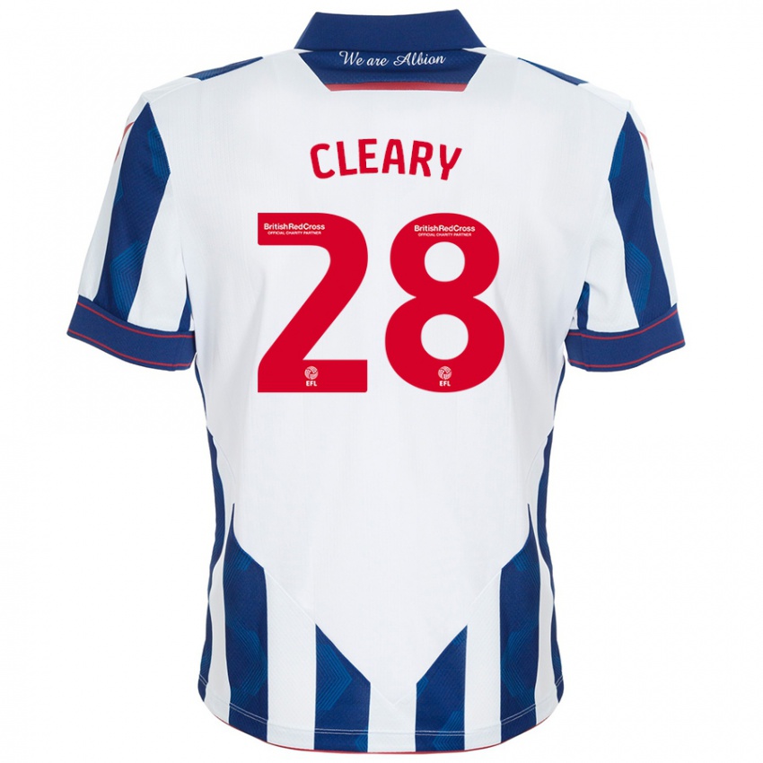 Niño Camiseta Reyes Cleary #28 Blanco Azul Oscuro 1ª Equipación 2024/25 La Camisa Perú