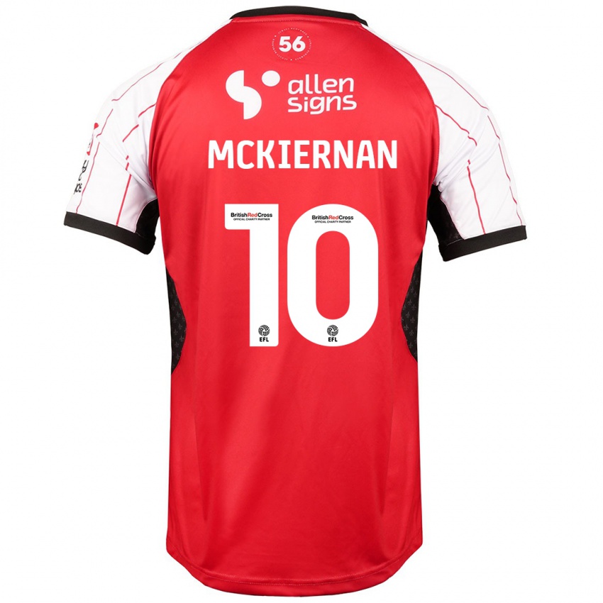 Niño Camiseta Jj Mckiernan #10 Blanco 1ª Equipación 2024/25 La Camisa Perú