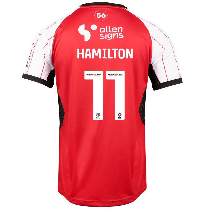 Niño Camiseta Ethan Hamilton #11 Blanco 1ª Equipación 2024/25 La Camisa Perú