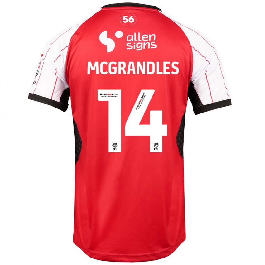 Niño Camiseta Conor Mcgrandles #14 Blanco 1ª Equipación 2024/25 La Camisa Perú