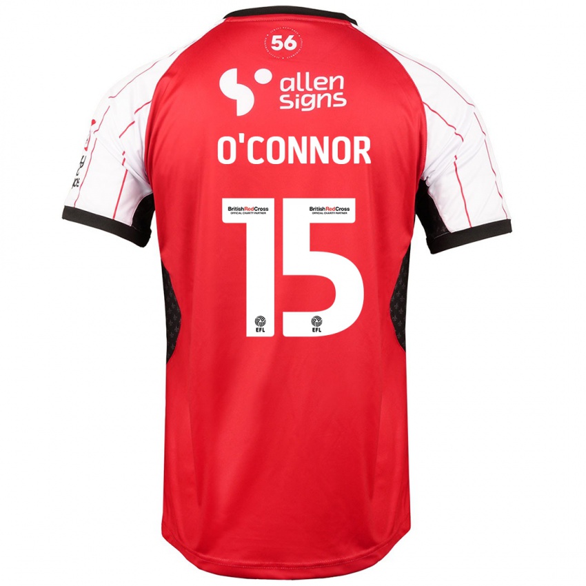 Niño Camiseta Paudie O'connor #15 Blanco 1ª Equipación 2024/25 La Camisa Perú