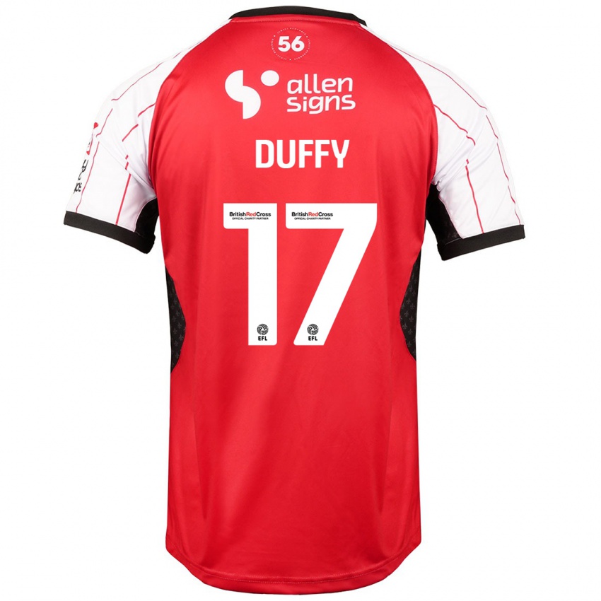 Niño Camiseta Dylan Duffy #17 Blanco 1ª Equipación 2024/25 La Camisa Perú