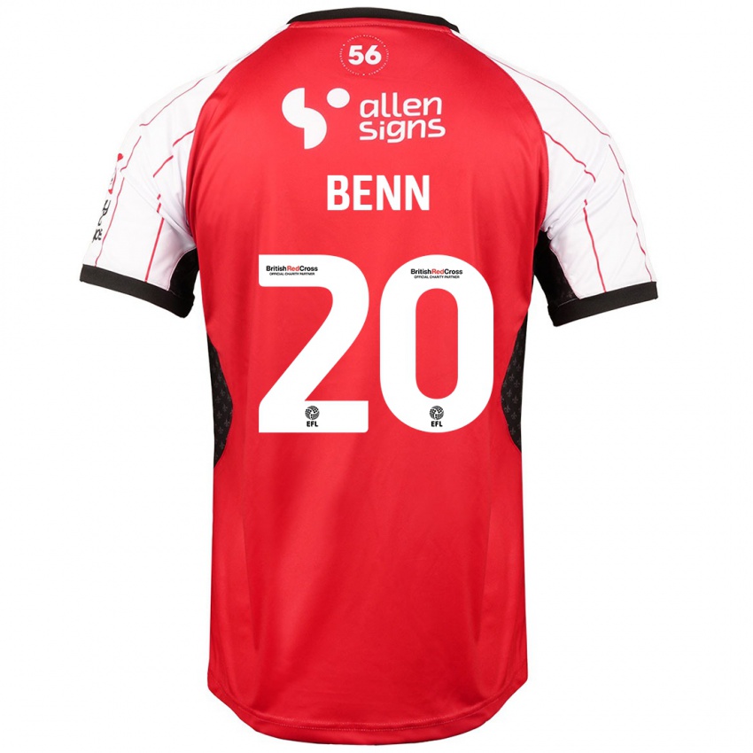 Niño Camiseta Jay Benn #20 Blanco 1ª Equipación 2024/25 La Camisa Perú