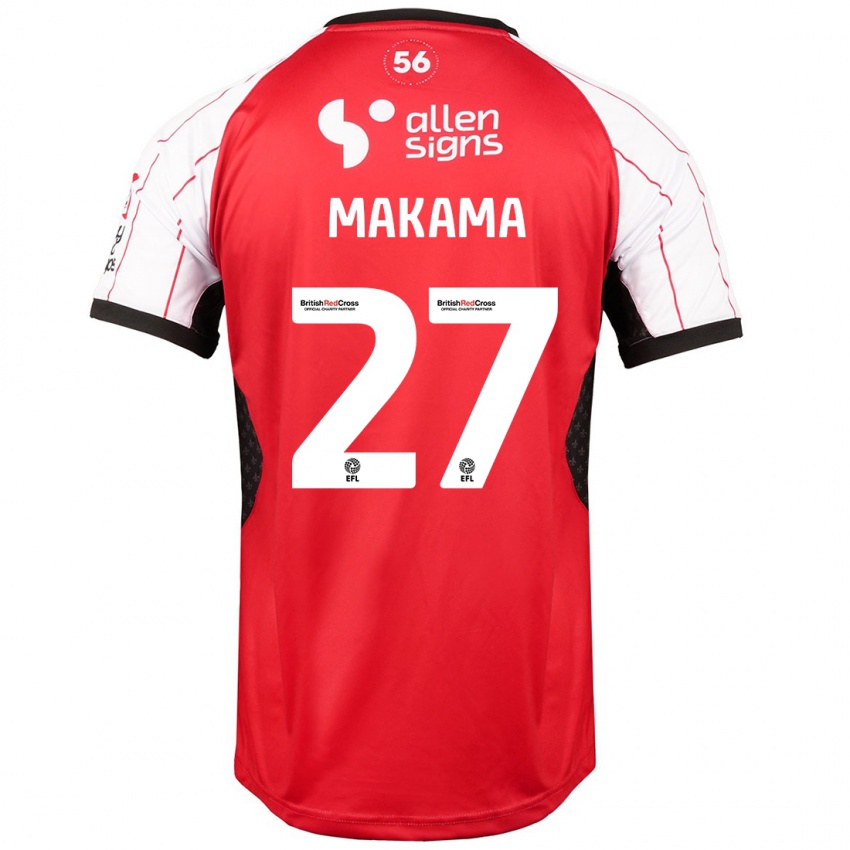 Niño Camiseta Jovon Makama #27 Blanco 1ª Equipación 2024/25 La Camisa Perú