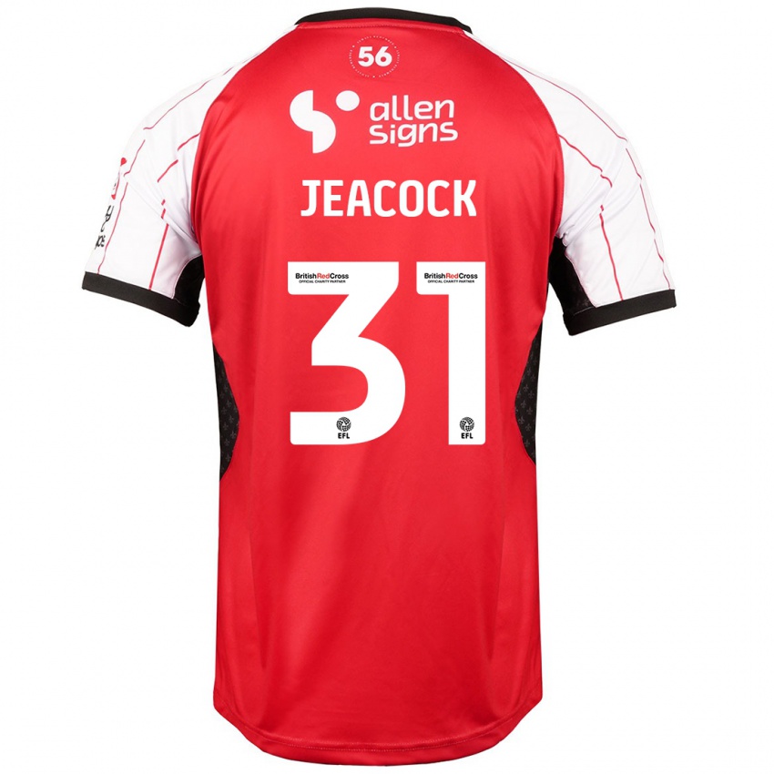 Niño Camiseta Zach Jeacock #31 Blanco 1ª Equipación 2024/25 La Camisa Perú