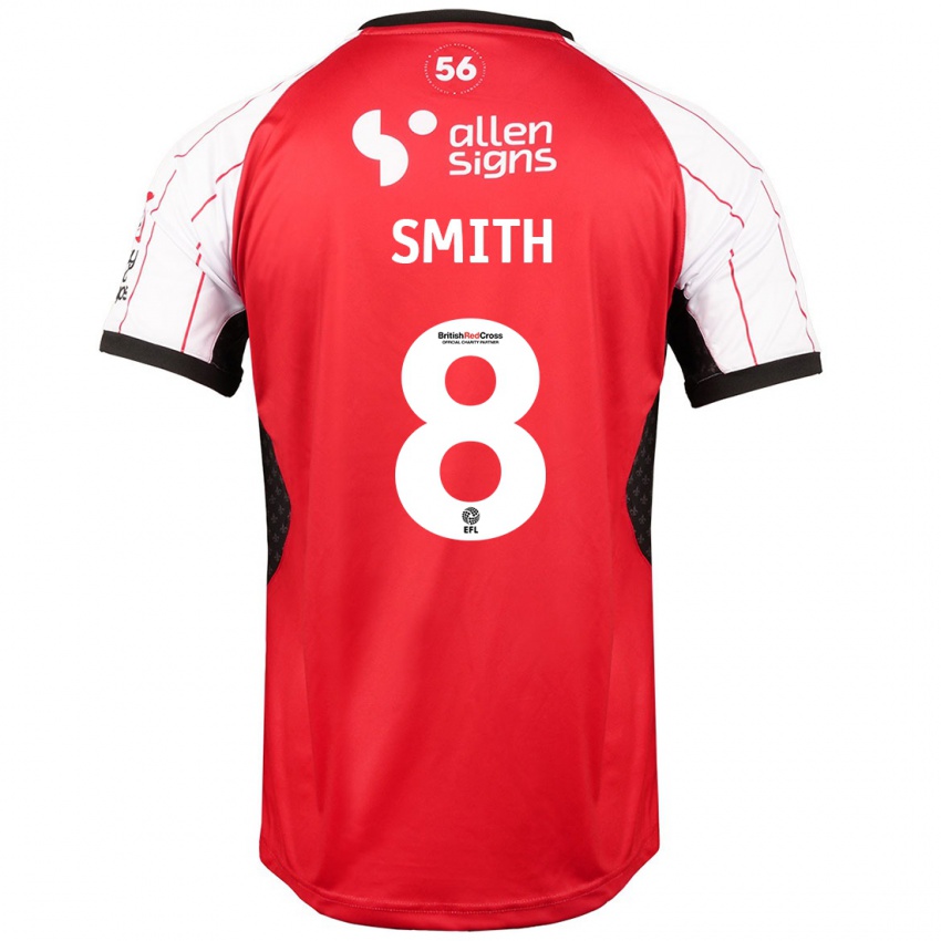 Niño Camiseta Alistair Smith #8 Blanco 1ª Equipación 2024/25 La Camisa Perú