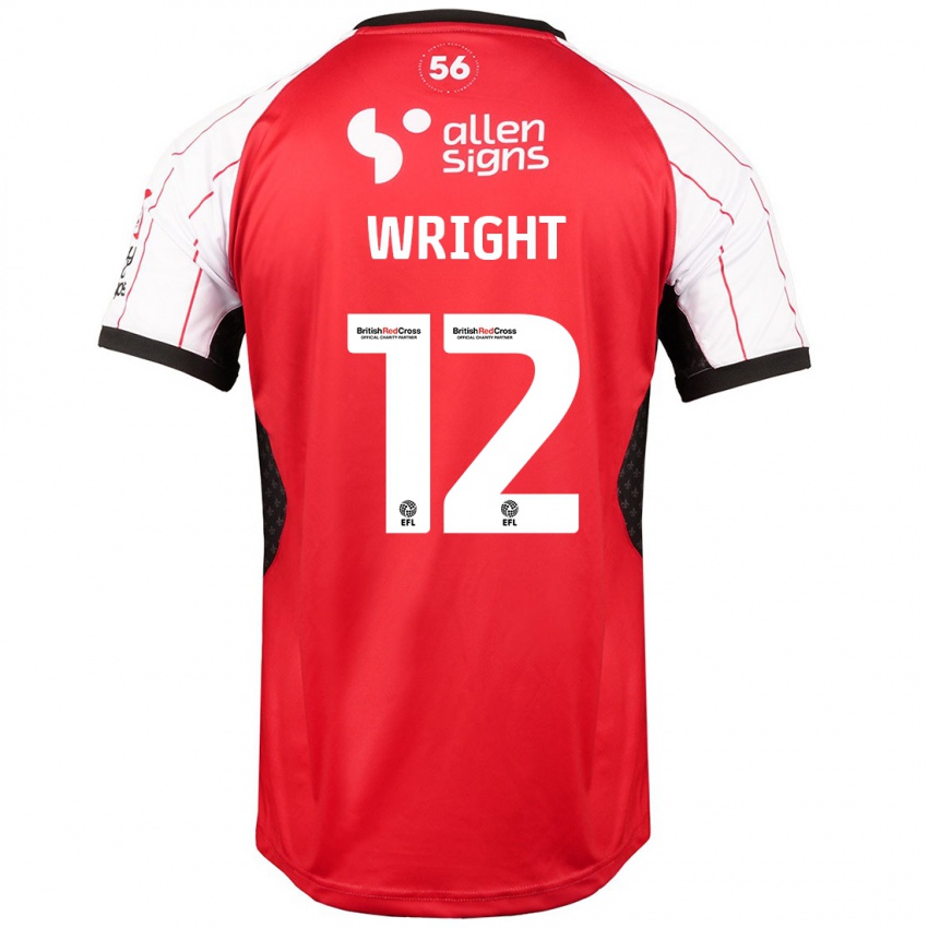 Niño Camiseta Jordan Wright #12 Blanco 1ª Equipación 2024/25 La Camisa Perú