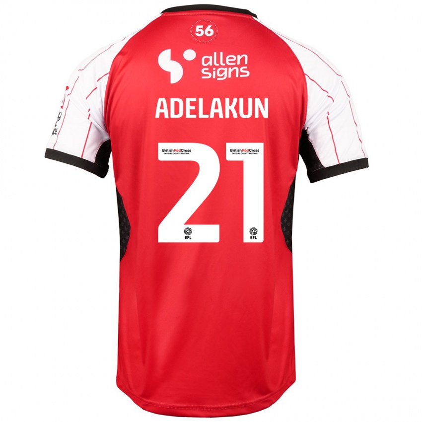 Niño Camiseta Hakeeb Adelakun #21 Blanco 1ª Equipación 2024/25 La Camisa Perú