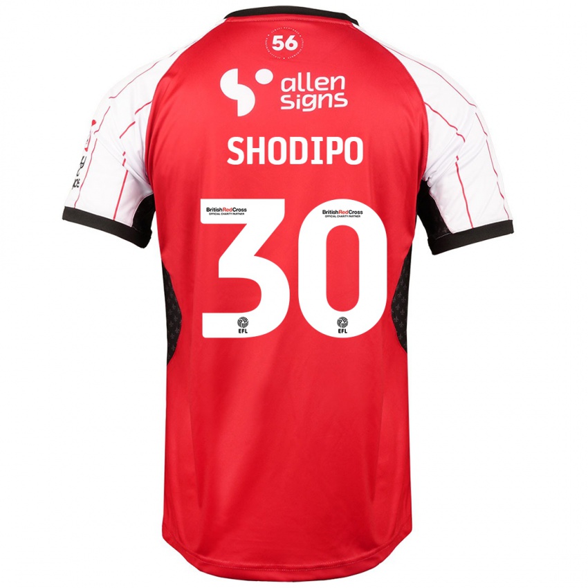 Niño Camiseta Olamide Shodipo #30 Blanco 1ª Equipación 2024/25 La Camisa Perú