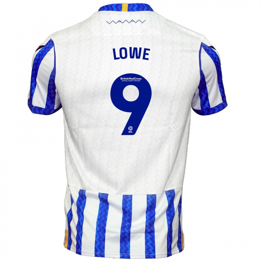 Niño Camiseta Jamal Lowe #9 Azul Blanco 1ª Equipación 2024/25 La Camisa Perú