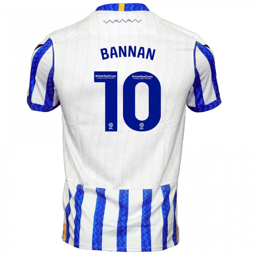 Niño Camiseta Barry Bannan #10 Azul Blanco 1ª Equipación 2024/25 La Camisa Perú