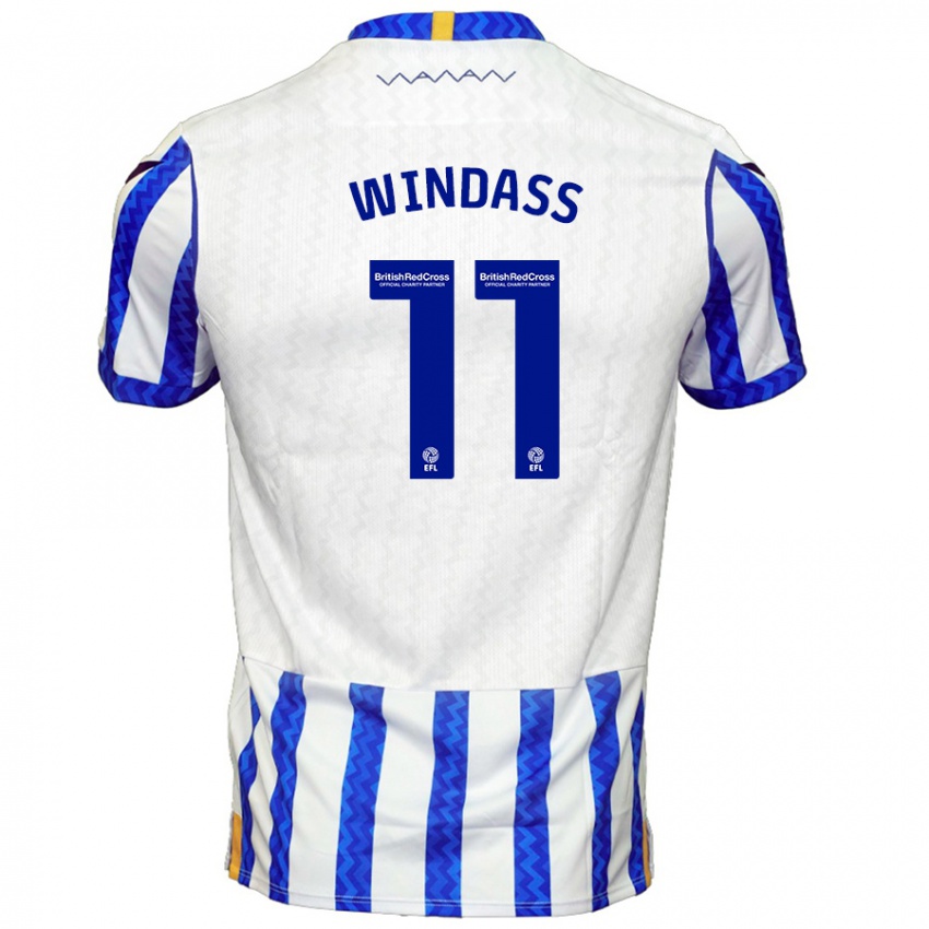 Niño Camiseta Josh Windass #11 Azul Blanco 1ª Equipación 2024/25 La Camisa Perú