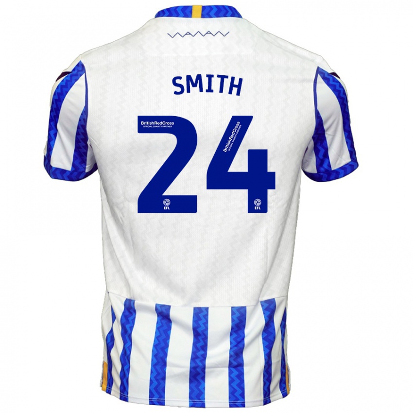 Niño Camiseta Michael Smith #24 Azul Blanco 1ª Equipación 2024/25 La Camisa Perú