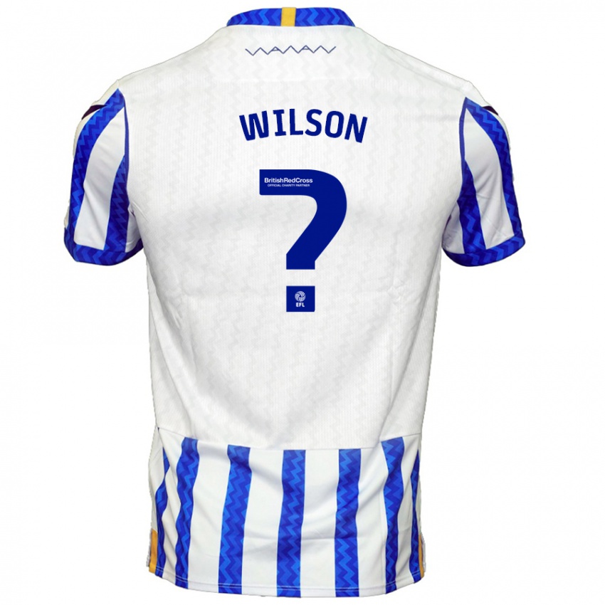 Niño Camiseta Ryan Wilson #0 Azul Blanco 1ª Equipación 2024/25 La Camisa Perú