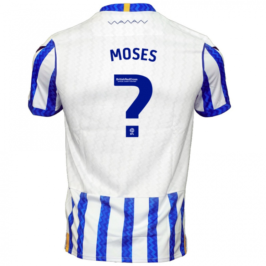 Niño Camiseta Devlan Moses #0 Azul Blanco 1ª Equipación 2024/25 La Camisa Perú