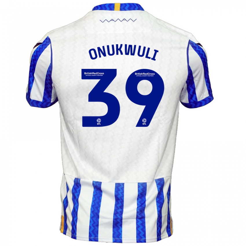 Niño Camiseta Favour Onukwuli #39 Azul Blanco 1ª Equipación 2024/25 La Camisa Perú