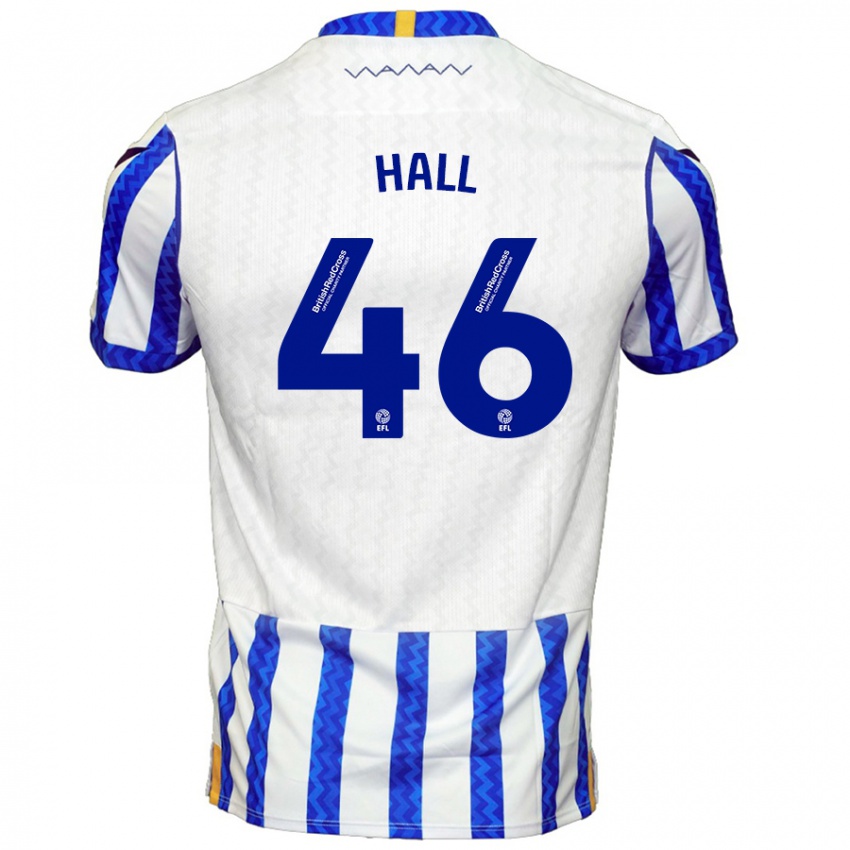 Niño Camiseta Jack Hall #46 Azul Blanco 1ª Equipación 2024/25 La Camisa Perú