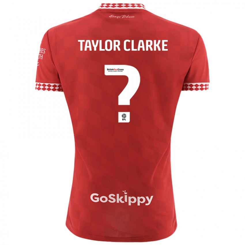 Niño Camiseta Omar Taylor-Clarke #0 Rojo 1ª Equipación 2024/25 La Camisa Perú