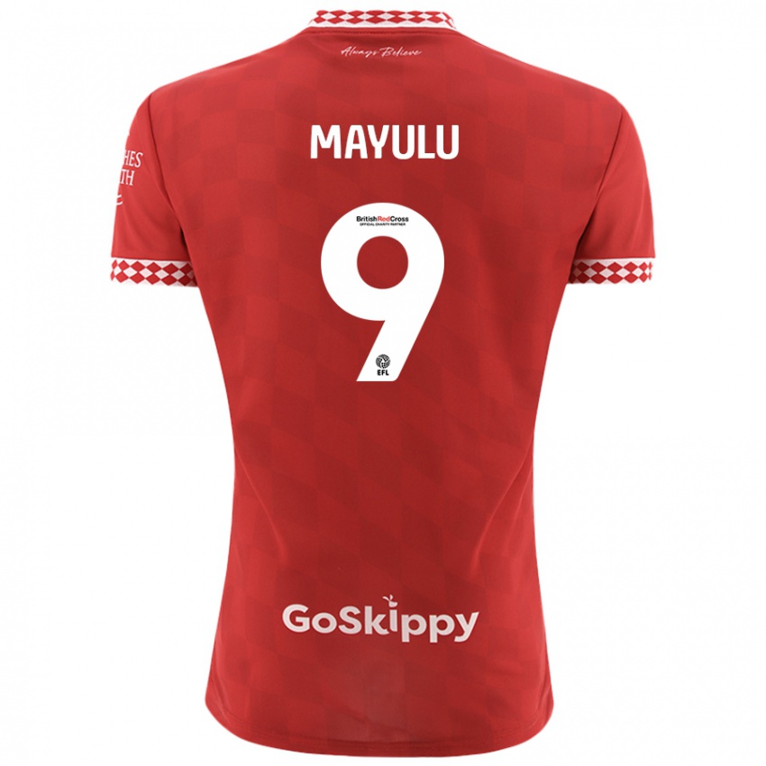 Niño Camiseta Fally Mayulu #9 Rojo 1ª Equipación 2024/25 La Camisa Perú