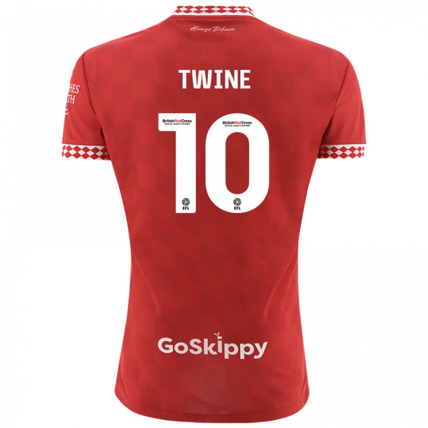 Niño Camiseta Scott Twine #10 Rojo 1ª Equipación 2024/25 La Camisa Perú